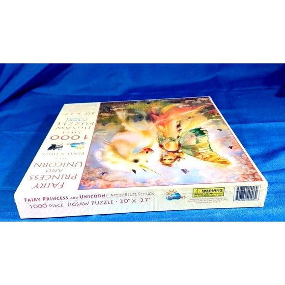 SunsOut Eco- Friendly Fairy Princess Unicorn 1000 Jigsaw Puzzle Bente Schlick - Picture 7 of 8